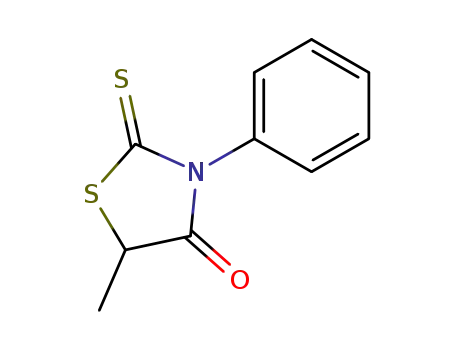 Molecular Structure of 1986-40-9 (5-methyl-3-phenyl-2-thioxo-1,3-thiazolidin-4-one)