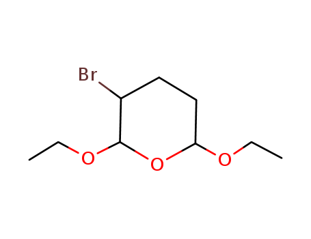 2H-Pyran, 3-bromo-2,6-diethoxytetrahydro-