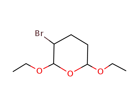 Molecular Structure of 3149-11-9 (2H-Pyran, 3-bromo-2,6-diethoxytetrahydro-)