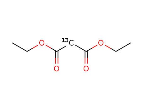 Molecular Structure of 67035-94-3 (DIETHYL MALONATE-2-13C)