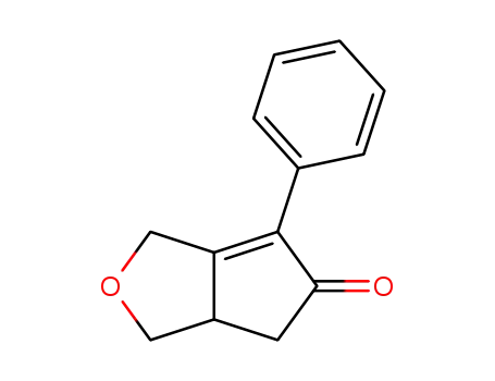 Molecular Structure of 133788-00-8 (1H-Cyclopenta[c]furan-5(3H)-one, 3a,4-dihydro-6-phenyl-)