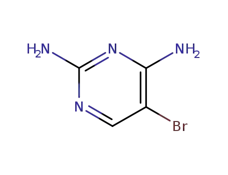 Molecular Structure of 1004-01-9 (5-bromopyrimidine-2,4-diamine)