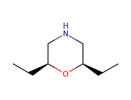 Molecular Structure of 89479-87-8 (Morpholine, 2,6-diethyl-, cis-)