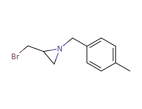 Molecular Structure of 156697-63-1 (Aziridine, 2-(bromomethyl)-1-[(4-methylphenyl)methyl]-)