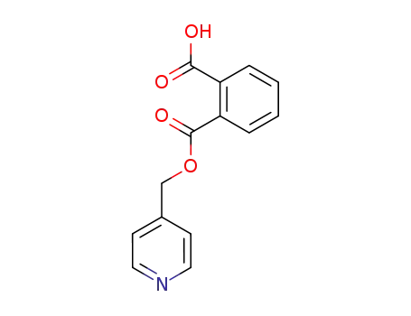 Molecular Structure of 62295-31-2 (1,2-Benzenedicarboxylic acid, mono(4-pyridinylmethyl) ester)