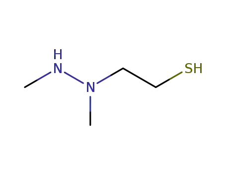 Molecular Structure of 66175-27-7 (Ethanethiol, 2-(1,2-dimethylhydrazino)-)
