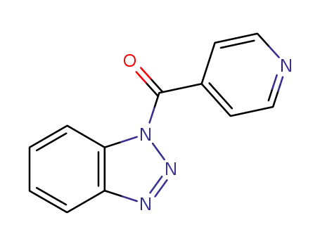 Molecular Structure of 144223-31-4 (1-(4-PYRIDYLCARBONYL)BENZOTRIAZOLE)