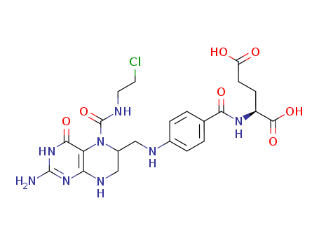 L-Glutamicacid,N-[4-[[[2-amino-5-[[(2-chloroethyl)amino]carbonyl]-1,4,5,6,7,8-hexahydro-4-oxo-6-pteridinyl]methyl]amino]benzoyl]-(9CI) cas  72988-03-5