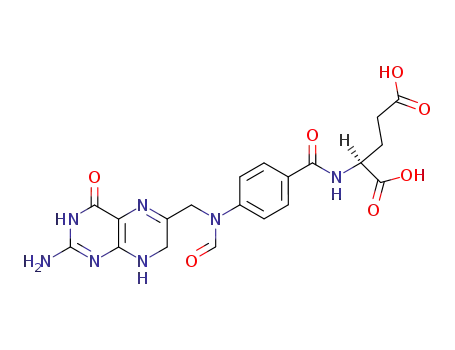 Molecular Structure of 28459-40-7 (10-formyldihydrofolate)