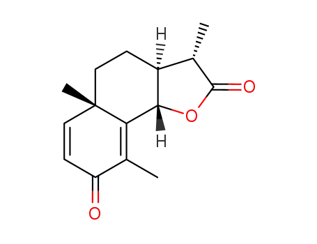 Molecular Structure of 481-06-1 (SANTONIN)