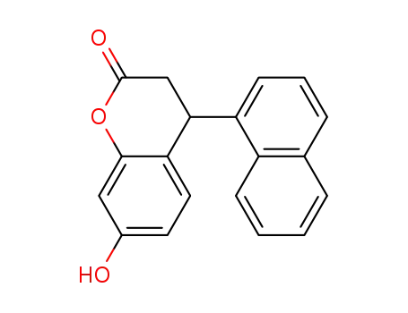 2H-1-Benzopyran-2-one, 3,4-dihydro-7-hydroxy-4-(1-naphthalenyl)-