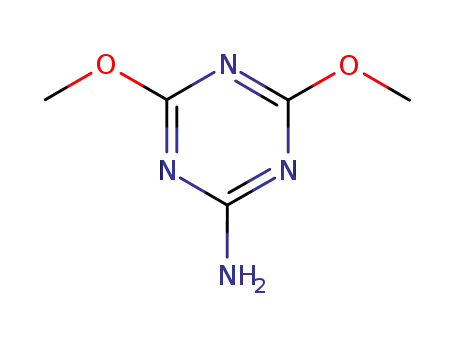 Molecular Structure of 16370-63-1 (2-AMINO-4,6-DIMETHOXY-1,3,5-TRIAZINE)