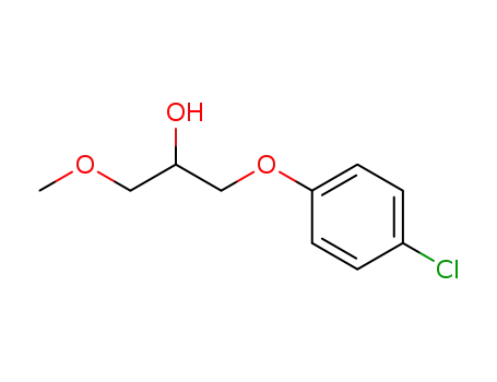 Molecular Structure of 39144-55-3 (2-Propanol, 1-(4-chlorophenoxy)-3-methoxy-)