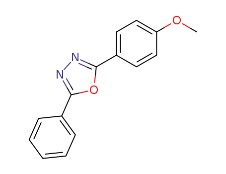 Molecular Structure of 842-79-5 (2-(4-methoxyphenyl)-5-phenyl-1,3,4-oxadiazole)