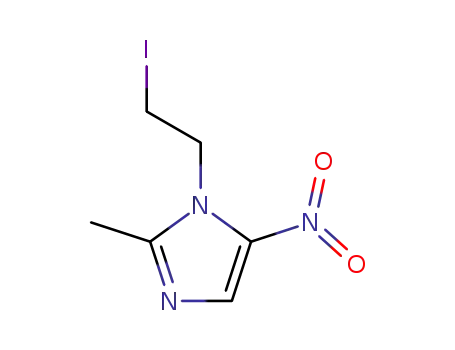 Molecular Structure of 16156-90-4 (1-(2-iodoethyl)-2-methyl-5-nitro-imidazole)