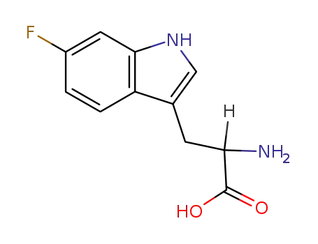 Molecular Structure of 7730-20-3 (6-FLUORO-DL-TRYPTOPHAN)