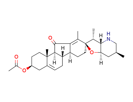 Spiro[9H-benzo[a]fluorene-9,2'(3'H)-furo[3,2-b]pyridin]-11(1H)-one,3-(acetyloxy)-2,3,3'a,4,4',5',6,6',6a,6b,7,7',7'a,8,11a,11b-hexadecahydro-3',6',10,11b-tetramethyl-,(2'R,3S,3'R,3'aS,6'S,6aS,6bS,7'aR