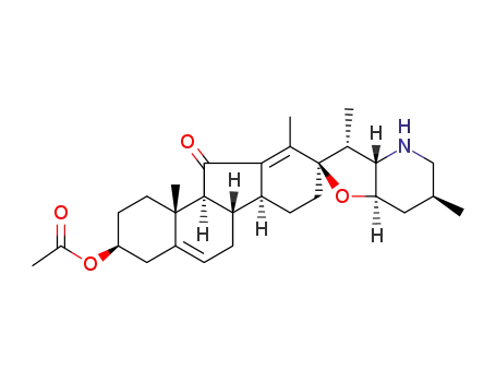 Spiro[9H-benzo[a]fluorene-9,2'(3'H)-furo[3,2-b]pyridin]-11(1H)-one,3-(acetyloxy)-2,3,3'a,4,4',5',6,6',6a,6b,7,7',7'a,8,11a,11b-hexadecahydro-3',6',10,11b-tetramethyl-,(2'R,3S,3'R,3'aS,6'S,6aS,6bS,7'aR