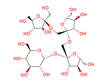 13133-07-8,NISTOSE,Glucopyranoside,O-b-D-fructofuranosyl-(2®1)-O-b-D-fructofuranosyl-(2®1)-b-D-fructofuranosyl, a-D- (6CI,8CI); Nystose (7CI); 1,1-Kestotetraose; Fructosyl-(2®1)-fructosyl-(2®1)-fructosyl-(2®1)-glucose; Fungitetraose