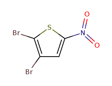 Molecular Structure of 40492-18-0 (Thiophene, 2,3-dibromo-5-nitro-)