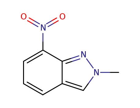 Molecular Structure of 13436-58-3 (2-methyl-7-nitro-2H-indazole)