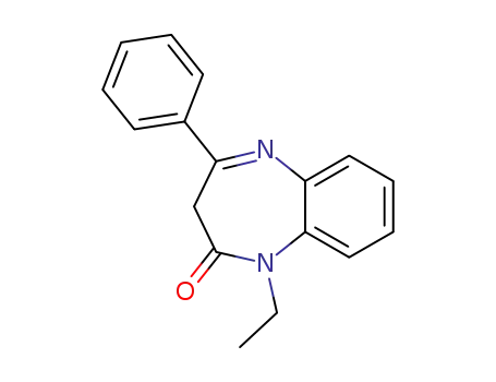 Molecular Structure of 78662-07-4 (2H-1,5-Benzodiazepin-2-one, 1-ethyl-1,3-dihydro-4-phenyl-)