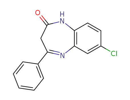 Molecular Structure of 61911-83-9 (2H-1,5-Benzodiazepin-2-one, 7-chloro-1,3-dihydro-4-phenyl-)