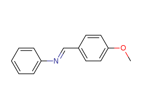 Molecular Structure of 1613-96-3 (Benzenamine, N-[(4-methoxyphenyl)methylene]-, (E)-)