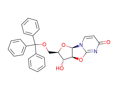 Molecular Structure of 3249-94-3 (2,2'-ANHYDRO-1-(5'-O-TRIPHENYLMETHYL-BETA-D-ARABINOFURANOSYL)-URACIL)