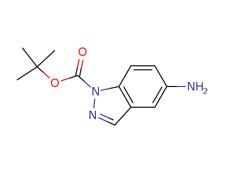 Molecular Structure of 129488-10-4 (1-Boc-5-amino-indazole)
