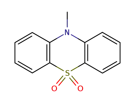 Molecular Structure of 19607-01-3 (10-Methyl-10H-phenothiazine 5,5-dioxide)