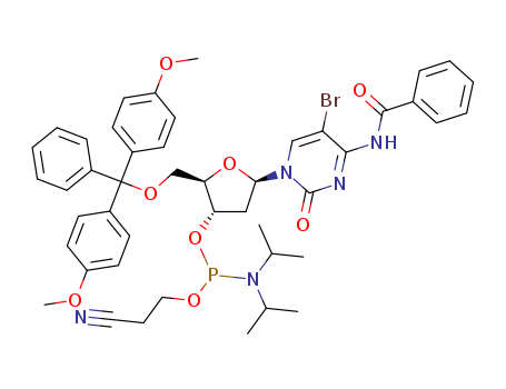 5-Bromo-N4-benzoyl-5'-O-(4,4'-dimethoxytrityl)-2'-deoxycytidine-3'-cyanoethylPhosphoramidite
