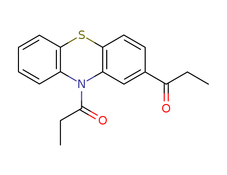 10H-Phenothiazine,2,10-bis(1-oxopropyl)- (9CI)