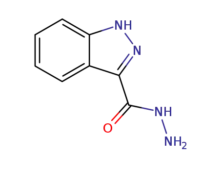 Molecular Structure of 59591-84-3 (1H-Indazole-3-carbohydrazide)
