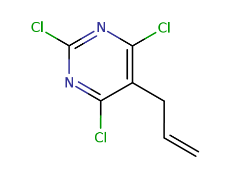 Molecular Structure of 10182-68-0 (Pyrimidine,2,4,6-trichloro-5-(2-propen-1-yl)-)
