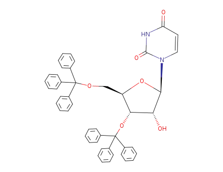 Molecular Structure of 4710-75-2 (3',5'-Bis-O-(triphenylMethyl)uridine)
