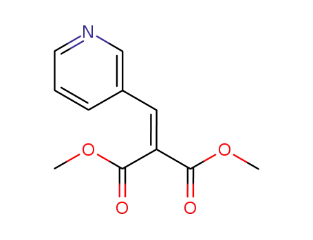 Molecular Structure of 74299-85-7 (Propanedioic acid, (3-pyridinylmethylene)-, dimethyl ester)