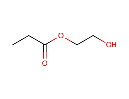 Molecular Structure of 24567-27-9 (Propionic acid 2-hydroxyethyl ester)