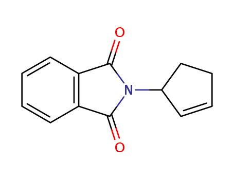 Molecular Structure of 100727-30-8 (1H-Isoindole-1,3(2H)-dione, 2-(2-cyclopenten-1-yl)-)