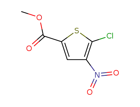 Molecular Structure of 57800-76-7 (5-CHLORO-4-NITROTHIOPHENE-2-CARBOXYLIC ACID METHYL ESTER)