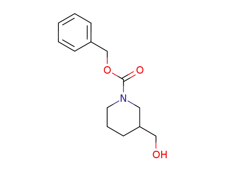 Molecular Structure of 39945-51-2 (BENZYL 3-(HYDROXYMETHYL)TETRAHYDRO-1(2H)-PYRIDINECARBOXYLATE)
