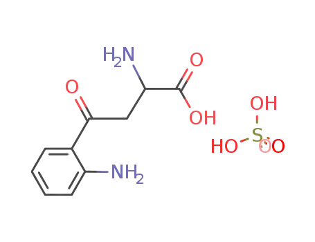 Molecular Structure of 2126-91-2 (DL-KYNURENINE SULFATE SALT)
