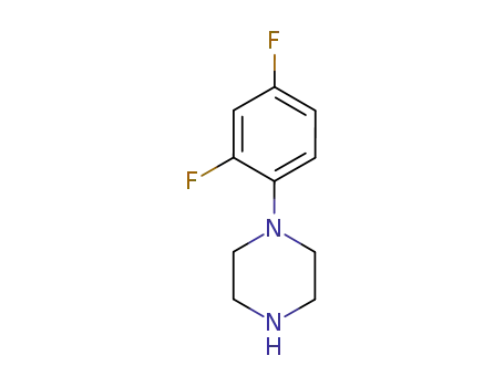 Molecular Structure of 115761-79-0 (1-(2,4-Difluorophenyl)piperazine)