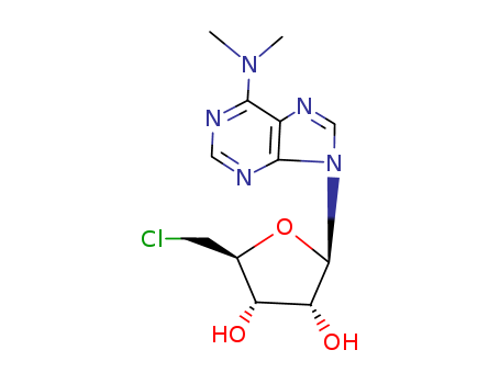 Molecular Structure of 59987-43-8 (Adenosine, 5'-chloro-5'-deoxy-N,N-dimethyl-)