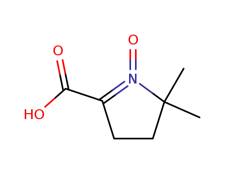 Molecular Structure of 61856-91-5 (2H-Pyrrole-5-carboxylic acid, 3,4-dihydro-2,2-dimethyl-, 1-oxide)