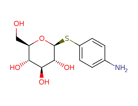 Molecular Structure of 58737-22-7 (P-AMINOPHENYL-1-THIO-BETA-D-GLUCOPYRANOS IDE)