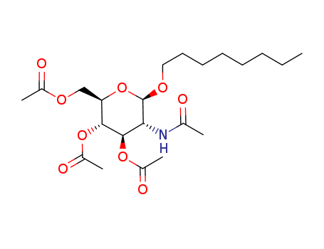 Octyl-2-acetamido-3,4,6-tri-O-acetyl-2-deoxy-β-D-glucopyranoside