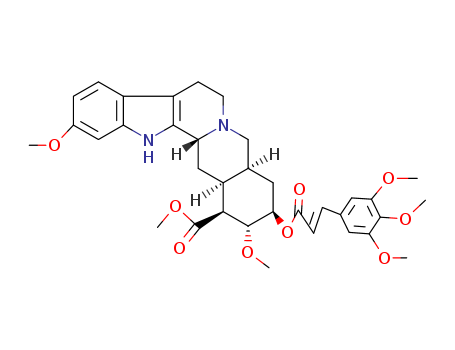 Yohimban-16-carboxylicacid,11,17-dimethoxy-18-[[(2E)-1-oxo-3-(3,4,5-trimethoxyphenyl)-2-propen-1-yl]oxy]-,methyl ester, (3b,16b,17a,18b,20a)-