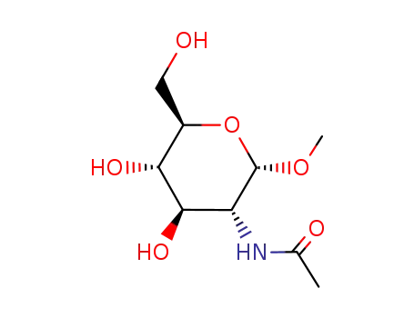 Molecular Structure of 6082-04-8 (METHYL 2-ACETAMIDO-2-DEOXY-ALPHA-D-GLUCOPYRANOSIDE)