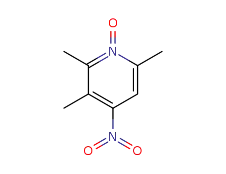Molecular Structure of 38594-55-7 (Pyridine, 2,3,6-trimethyl-4-nitro-, 1-oxide)